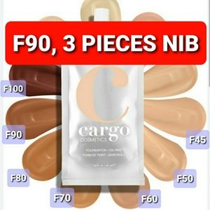 CARGO Oil-Free Liquid Foundation, F90 only, 3 Pieces!